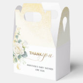 It’s A Boy Baby Shower –Gold Balloon & Greenery フェイバーボックス (オープン)