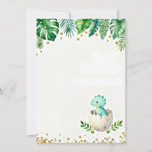 It’s a Boy Baby Shower Invitation  招待状 (裏面)