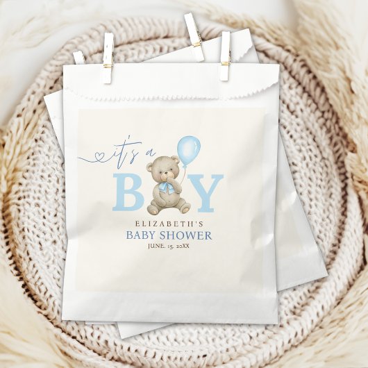 It’s a Boy, Bear Baby Shower boy フェイバーバッグ
