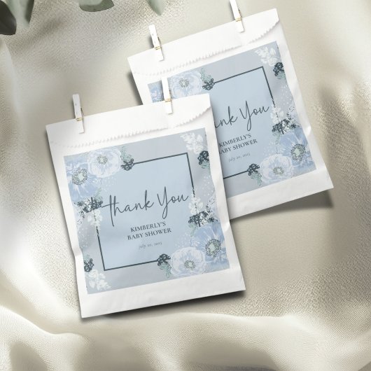 It’s A Boy Blue Floral Baby Shower  フェイバーバッグ
