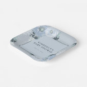 It’s A Boy Blue Floral Baby Shower  ペーパープレート (傾斜あり)