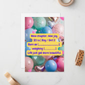 "It’s a [Boy/Girl]!" Reveal Card ノートカード (正面/裏面インサイチュ)