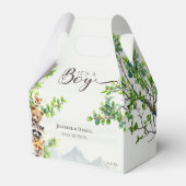 It’s a Boy Woodland Wildlife Baby Shower フェイバーボックス (正面サイド)