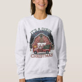 It’s a Dixie Christmas – Cozy Southern Barn design スウェットシャツ (正面)