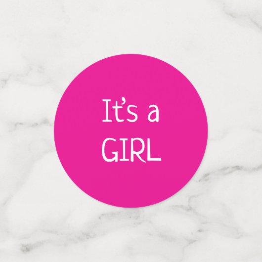 It‘s a girl コンフェッティ (スモール正面)