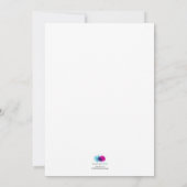 It’s a Girl: Baby Bunny in Pink Lace Stroller 招待状 (裏面)