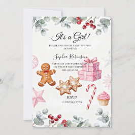 It’s a Girl Baby Shower Invitation 招待状