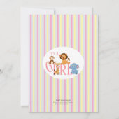 It’s A Girl-Baby Zoo Animals Invitation 招待状 (裏面)
