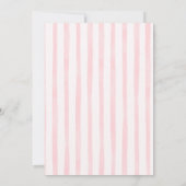 It’s a Girl Bunny Pink Bow Baby Shower Invitation 招待状 (裏面)