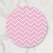 ׳It’s a Girl׳ Classic Pink Baby Shower フェイバータグ (裏面)