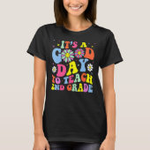 It s A Good Day To Teach Second Grade Groovy 2nd Tシャツ (正面)