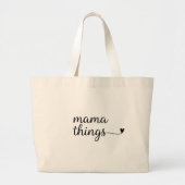 It’s a Mama Thing” Tote Bag — Cute Minimalist Gift ラージトートバッグ (正面)