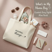 It’s a Mama Thing” Tote Bag — Cute Minimalist Gift ラージトートバッグ
