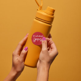 It’s All About Jesus – Christmas Sticker #02  ラウンドシール