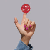 It’s All About Jesus – Christmas Sticker #02  ラウンドシール