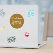 It’s All About Jesus – Christmas Sticker #03 ラウンドシール
