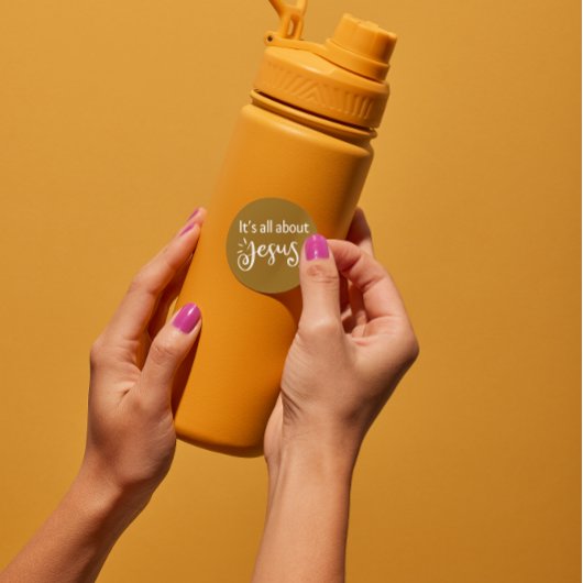 It’s All About Jesus – Christmas Sticker #03 ラウンドシール