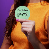 It’s All About Jesus – Christmas Sticker #05 ラウンドシール