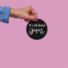 It’s All About Jesus – Christmas Sticker #06 ラウンドシール