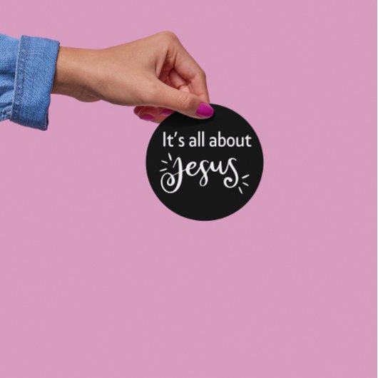 It’s All About Jesus – Christmas Sticker #06 ラウンドシール