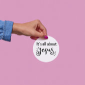 It’s All About Jesus – Christmas Sticker #07 ラウンドシール