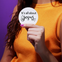 It’s All About Jesus – Christmas Sticker #07 ラウンドシール