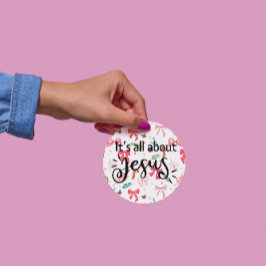 It’s All About Jesus – Christmas Sticker #09 ラウンドシール