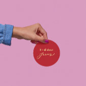 It’s All About Jesus – Christmas Sticker #11 ラウンドシール