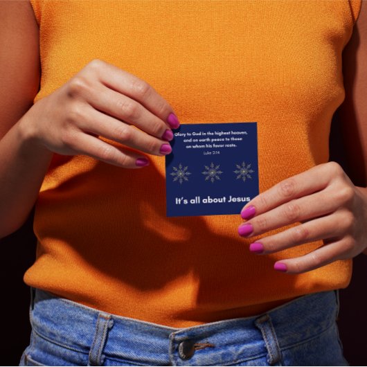 It’s All About Jesus – Christmas Sticker #13 スクエアシール