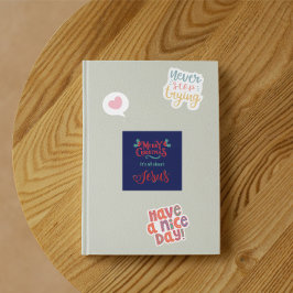 It’s All About Jesus – Christmas Sticker #14 スクエアシール