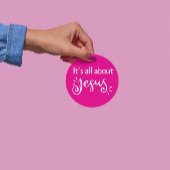 It’s All About Jesus – Christmas Sticker #8 ラウンドシール