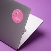 It’s All About Jesus – Christmas Sticker (Pink) ラウンドシール