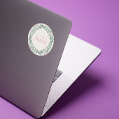 It’s All About Jesus – Pastel Christmas Wreath ラウンドシール