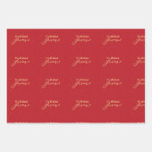 It’s All About Jesus – Red & Gold Christmas  ラッピングペーパーシート (正面)