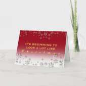 It’s Beginning to Look a Lot Like Christmas 箔シーズンカード (正面)