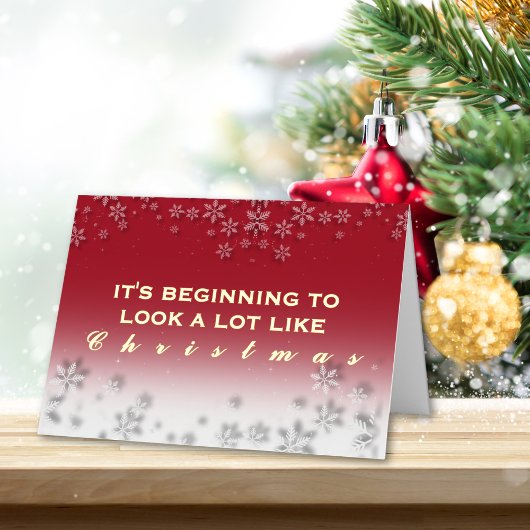 It’s Beginning to Look a Lot Like Christmas 箔シーズンカード