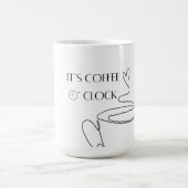 It’s coffee O’clock mug minimal line art cup desig コーヒーマグカップ (中央)