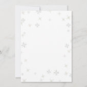 It’s Cold Outside Woodland Baby Shower Invitation  招待状 (裏面)