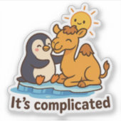 It’s Complicated – Penguin & Camel Hug シール (正面)