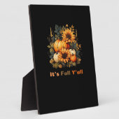 It’s Fall Y’all, Autumn, Fall Season フォトプラーク (側面)