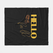 It’s Fall Y’all Autumn Leave Design Cute Pumpkin V フリースブランケット (正面(横))