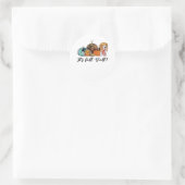 It’s Fall Y’all Beagle Cute Dog Lover Fall Thanksg ラウンドシール (バッグ)