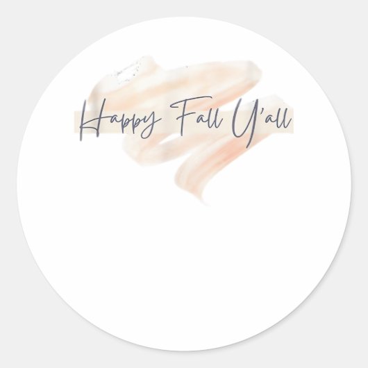 It’s Fall Y’all Beagle Cute Dog Lover Fall Thanksg ラウンドシール (正面)