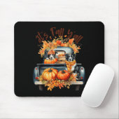 It’s Fall Y’all Border Collie Pumpkins Truck Autum マウスパッド (マウス)