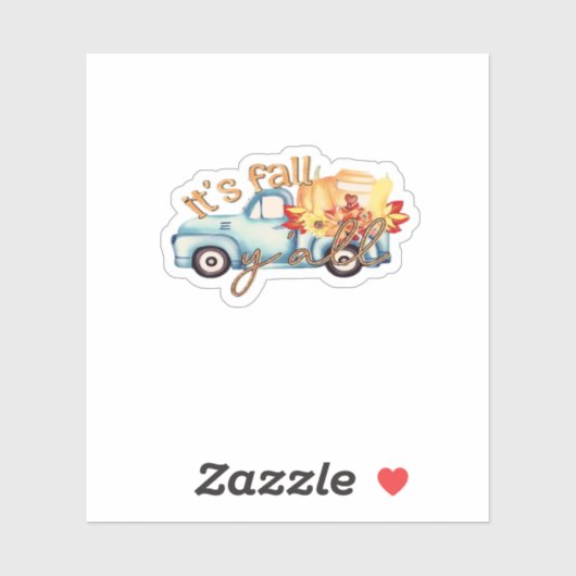 It’s Fall Y’all Casual Funny シール (シート)