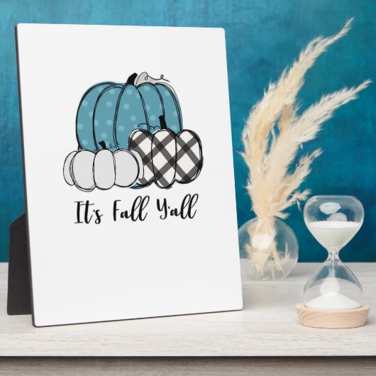 It’s Fall Y’all Cool Unique フォトプラーク (側面)