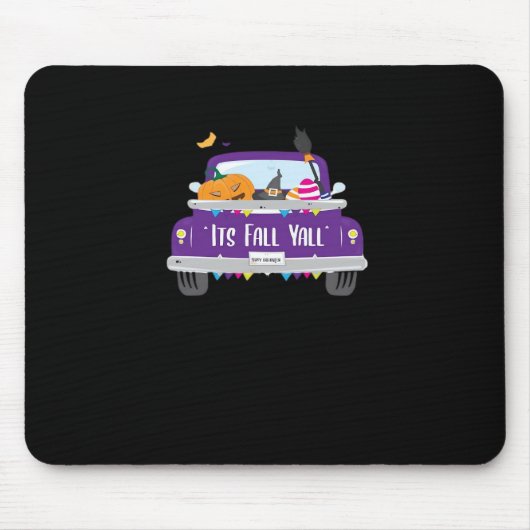 It’s Fall Y’all Cool Unique Look マウスパッド (正面)