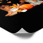 It’s Fall Y’all Dog Autumn Aesthetic Style ポスター (角)