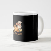 It’s Fall Y’all Dog Leopard Pumpkin Creative Style ジャンボコーヒーマグカップ (正面右)