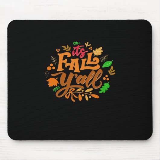 It’s Fall Y’all Essential Retro Classic マウスパッド (正面)